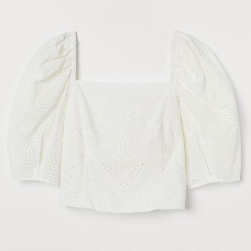 Eyelet Embroidery Blouse